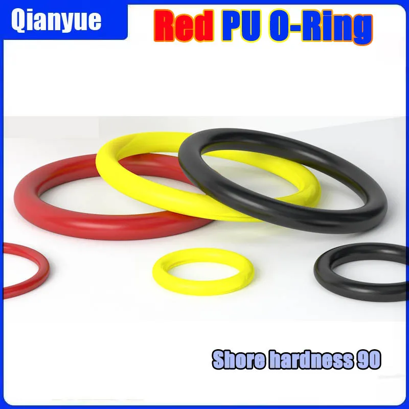 Roter PU O-Ring 1mm Kabelring - Hochdruckbeständige Polyether-Dichtung für Hydraulik/Pneumatik (Maßanfertigung) – Detail 3