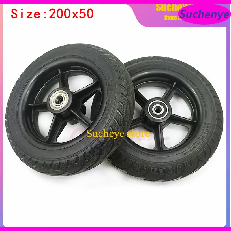 Upgrade Wheels 200x50 Solid Tire  8 Inch Non-pneumatic Tyre  Hub for Kugoo S1 S2 S3 C3 MINI Electric BIKE Air