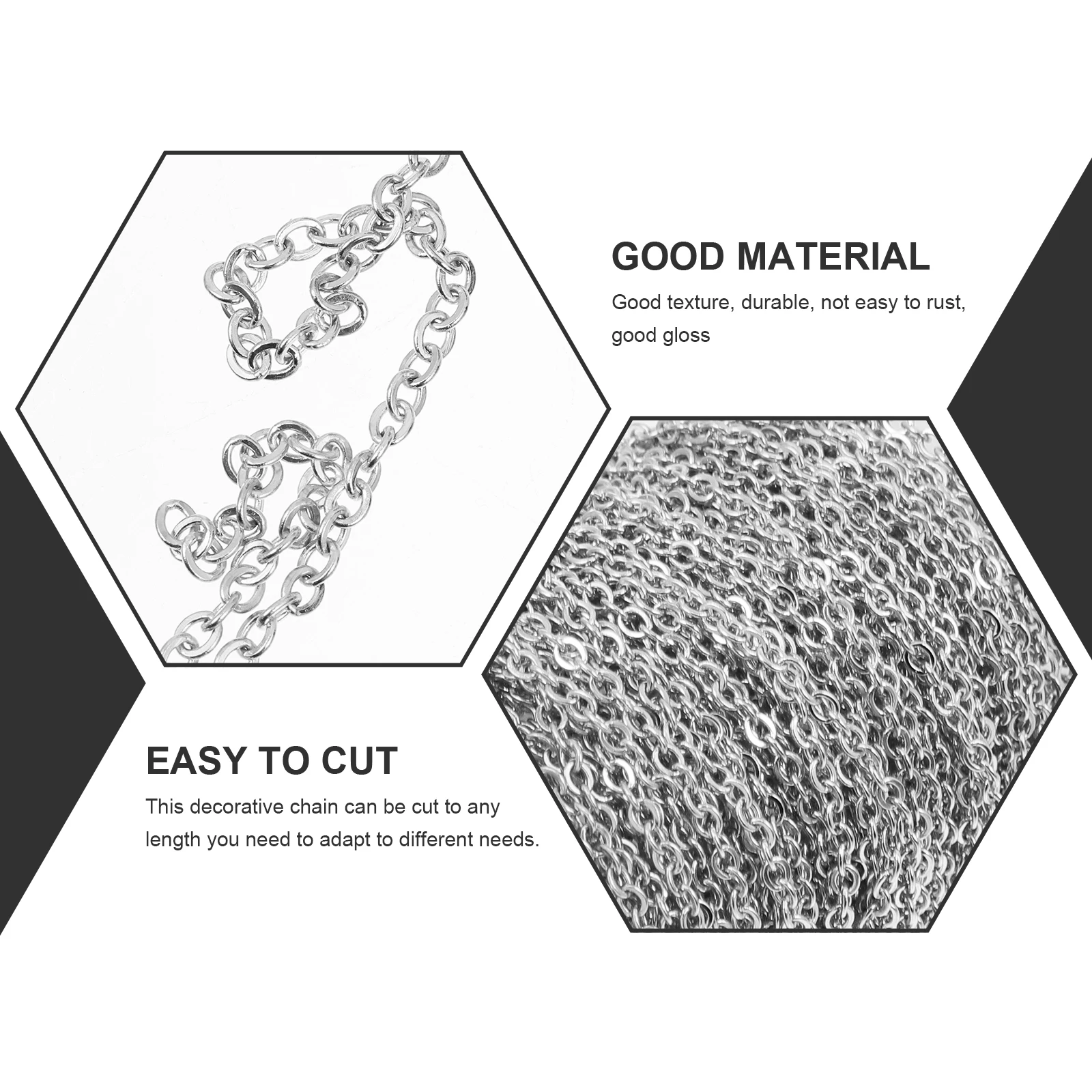 

Material Stainless Steel O-shaped Chain The Necklace Chains for Jewellery Making