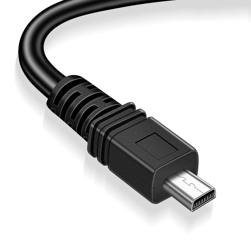 UC-E6 Digital Camera USB Data Cable Mini 8 Pin  for Nikon CoolPix Fuji Panasonic Olympus Sony 1M 1.5M
