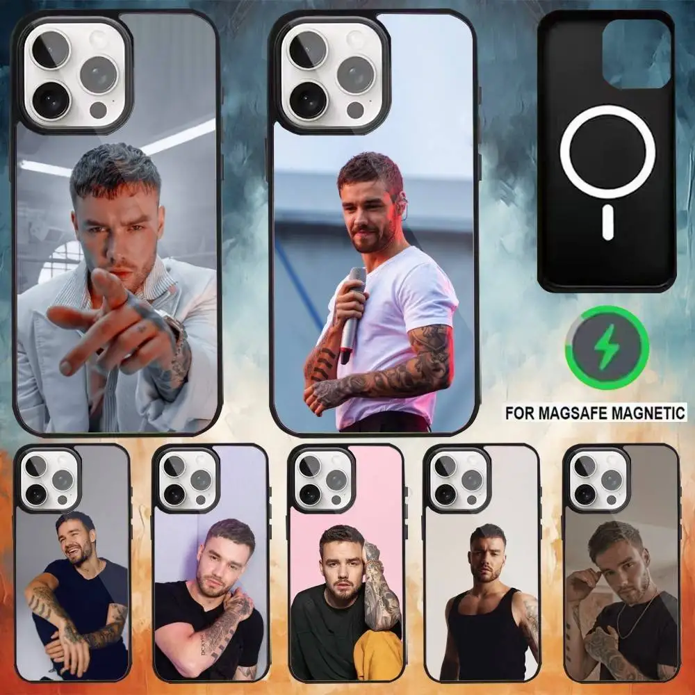 

Singer L-liam Payne Phone Case For iPhone17,16,15,14,13,12,11 Plus,Pro Max Magnetic For Magsafe Wireless Charging