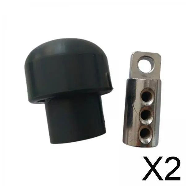 

2xGym Pulley Machine Cable Balls Stopper Fixing Sets for Fitness Workout Home A