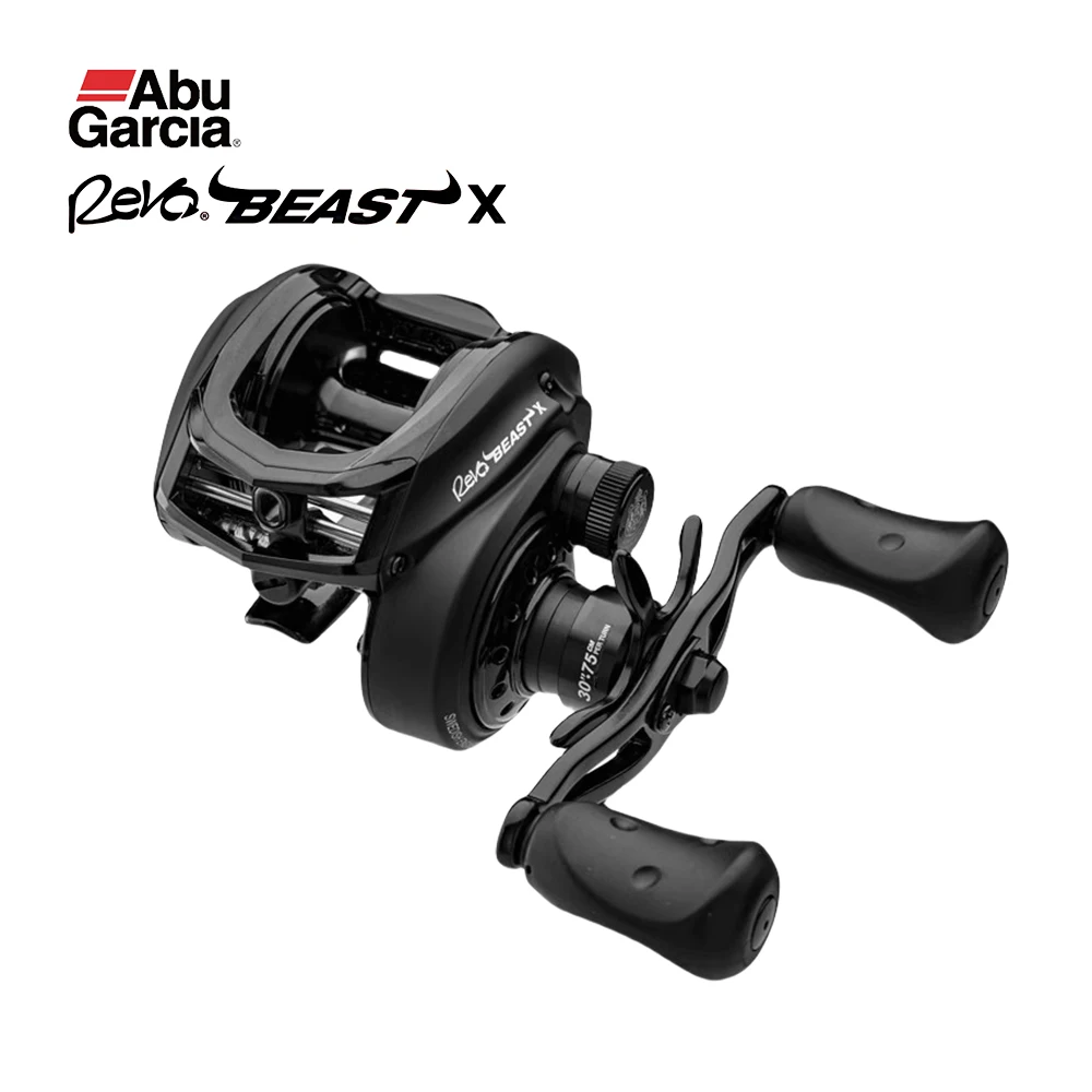 Abu Garcia-carrete de pesca Baitcasting Revo Beast X Original, relación de transmisión 6,4: 1 7/1 BB, arrastre máximo 11KG, marco de aleación D2, engranaje principal de latón