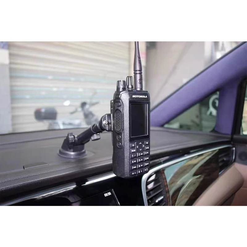 2024 New Car Holder for Walkie Talkie Bracket Suction Mount for Two Way Radio Mount Stand with Suction Cup