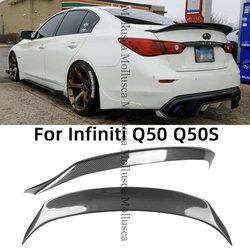 For Infiniti Q50 Q50S Q50L CT1&AR Style Carbon fiber Rear Spoiler Trunk wing 2013-2023 FRP honeycomb Forged