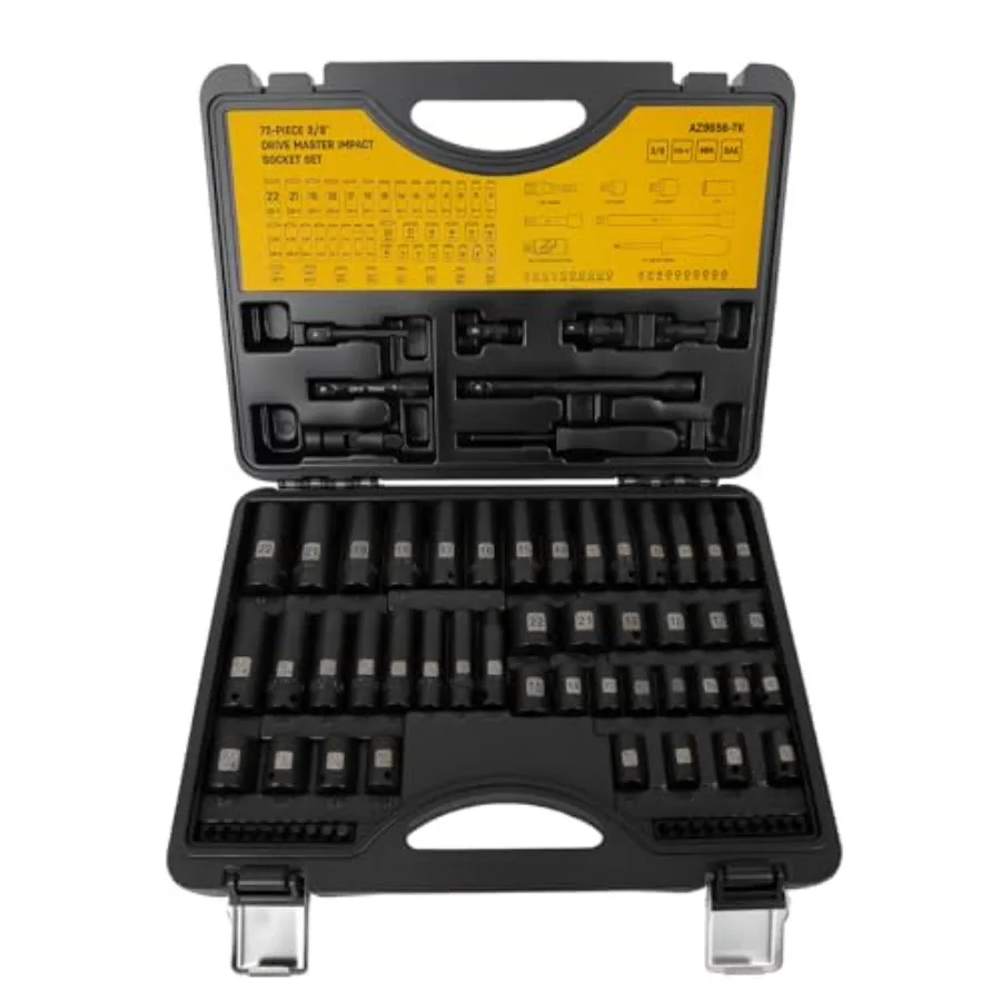 Comprehensive 72 PCS Impact Socket Bit Set