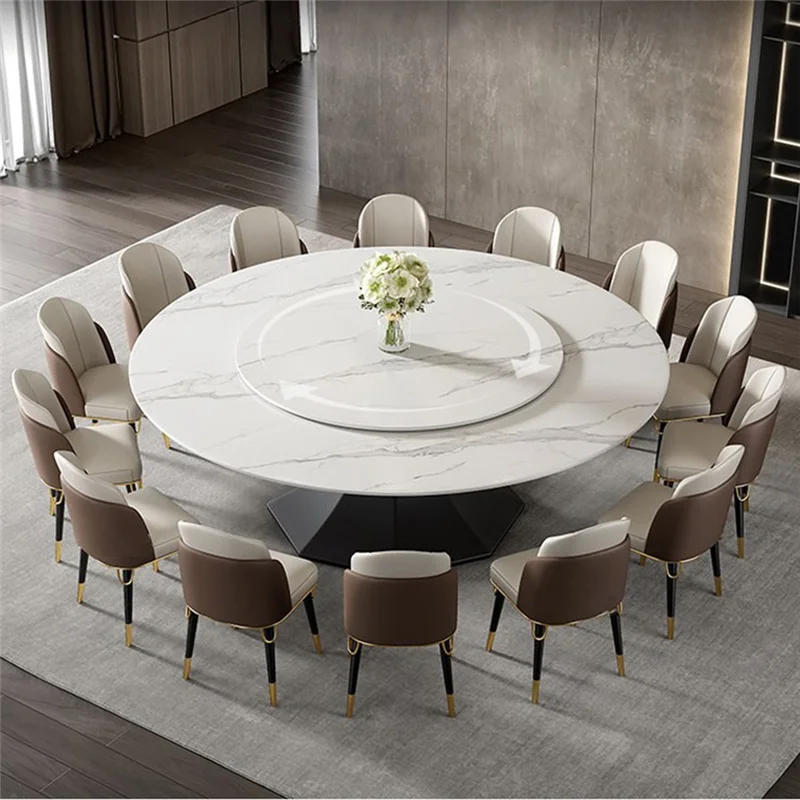 Mesa redonda, Base giratoria, mesa de comedor, muebles con rodamiento, tablero de mesa, Track-AT30 giratorio de aleación de aluminio