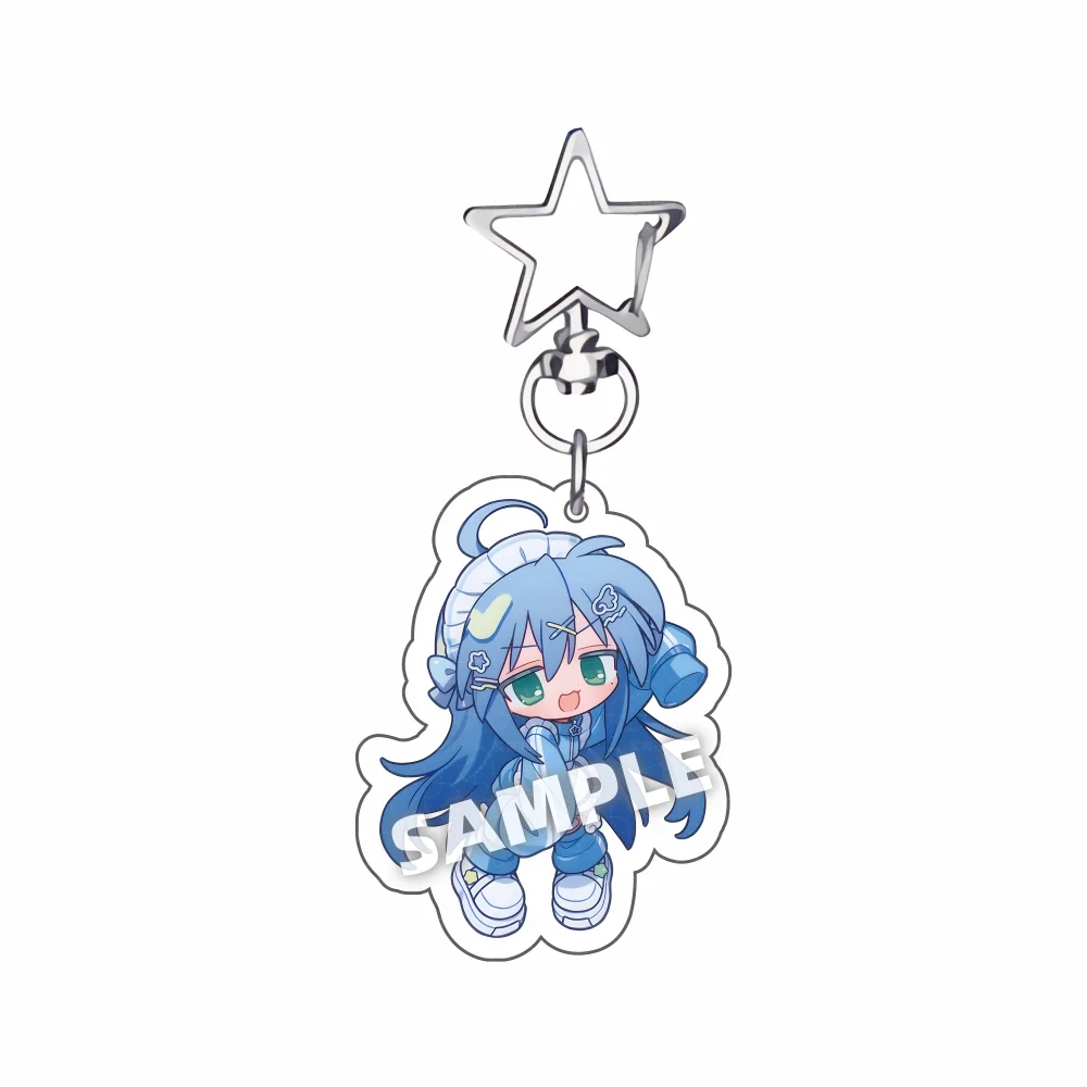 Anime Keychain Lucky Star Acrylic Model Cosplay Charm Accessories Konata Kagami Tsukasa Miyuki Goods Christmas Collection Gifts
