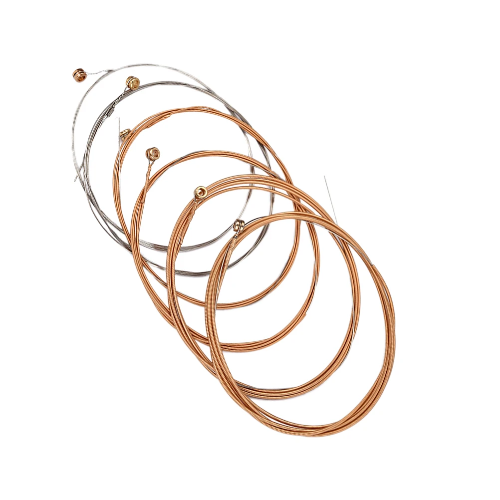 

6 pcs Steel Guitar Strings 0.28Mm 0.38Mm 0.56Mm 0.81Mm 1.07Mm 1.32Mm Acoustic Guitar String Set Universal Compatibility