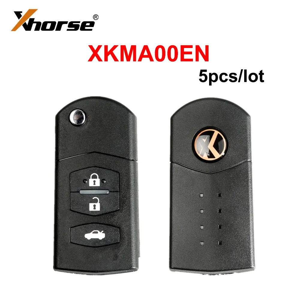 5pcs/lot Xhorse XKMA00EN VVDI Wire Remote Control 3 Buttons Car Remote Key for Mazda Remote Key for VVDI2 Mini Key Tool