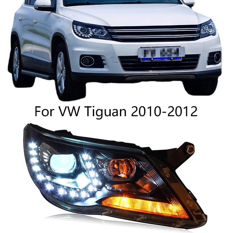 

Car Styling Headlights for VW Tiguan LED Headlight 2009-2012 Tiguan Head Lamp DRL Signal Projector Lens Automotive Accessories