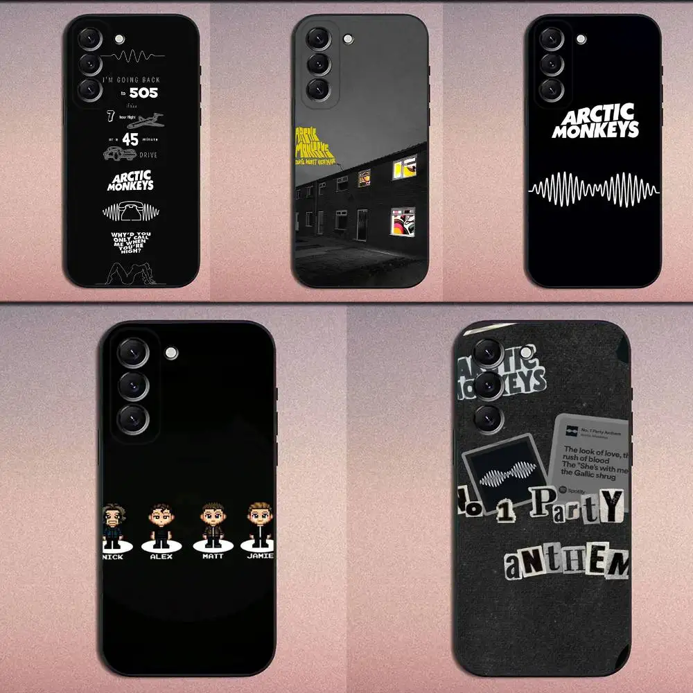 

Band A-Arctic M-Monkeys Phone Case For Samsung Galaxy A20,A21s,A22,A31,A32,A52,A53,A72,73,A80 Soft Black Cover