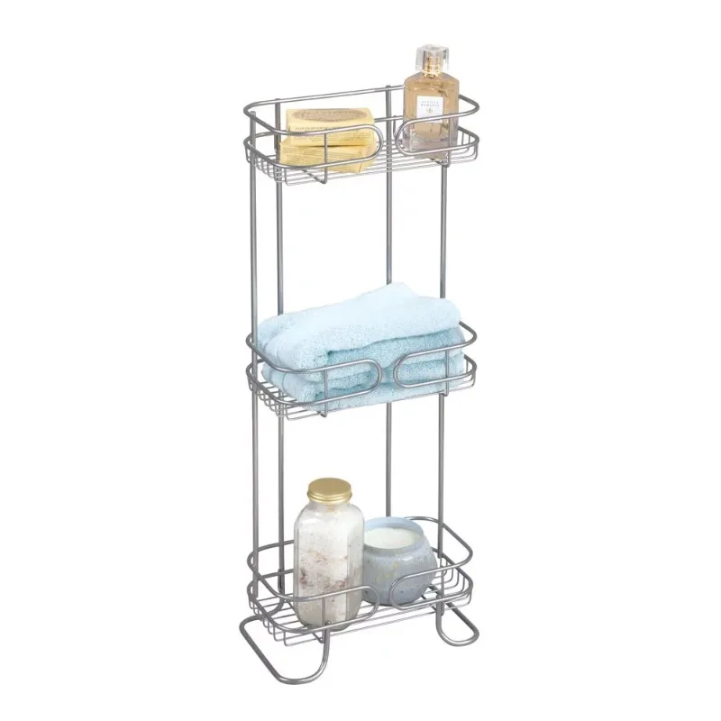 

Corner Shower Caddy Standing -3 Tier Shower Organizer Corner with Soap Holder, Rustproof Shower Shelves