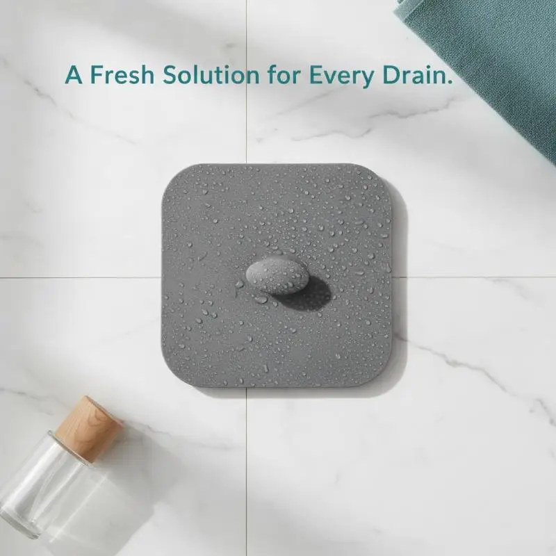 Bathroom Floor Drain Deodorant Pad Reusable Anti Odor Insect Proof Sewer Stopper Anti Smell Mat for Home Laundry Room Toilet