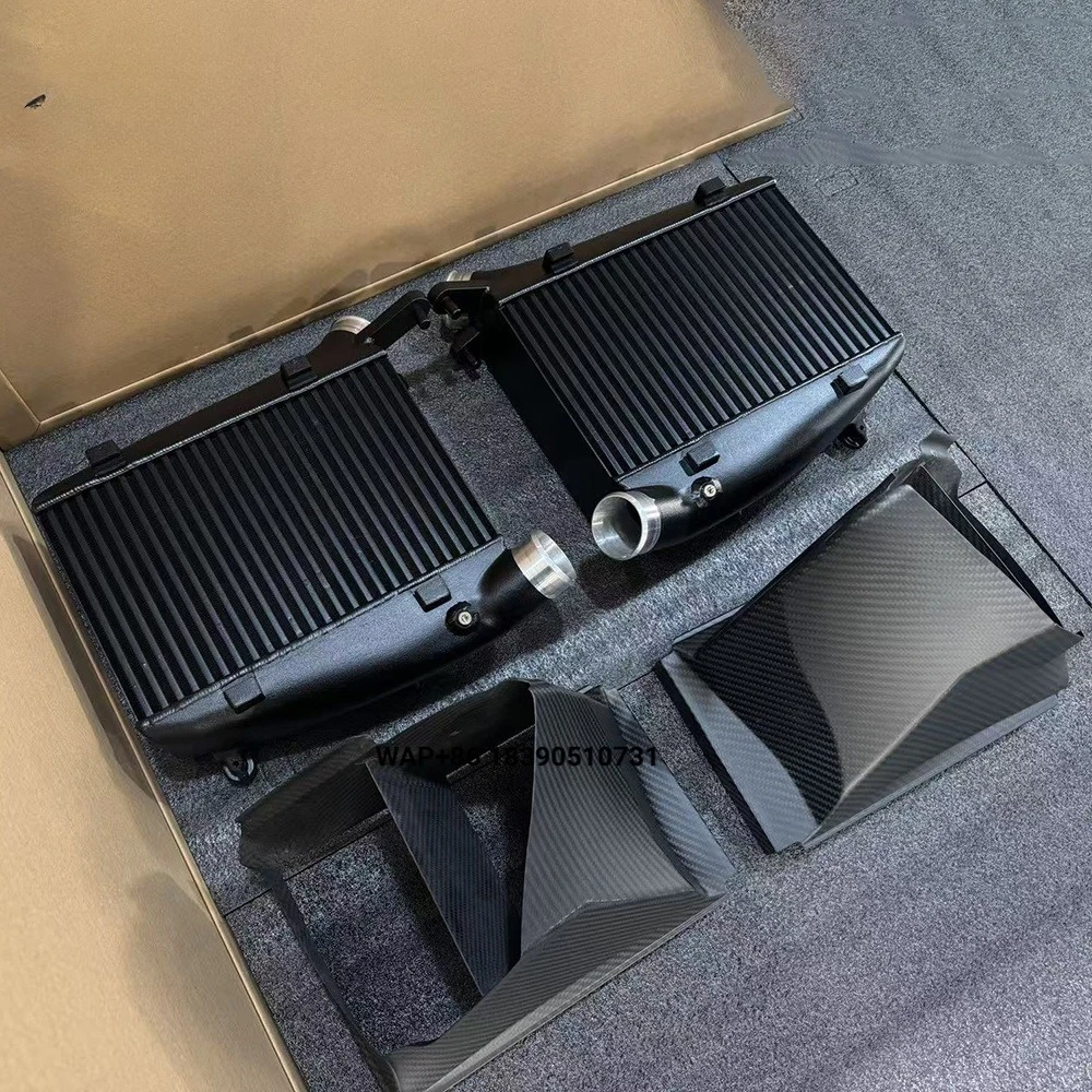 For  RS6 C8 RS7 C8 4.0T V8 Turbocharger - High Performance Intercooler & Carbon Fiber Air Intake Duct Cooling Upgrade