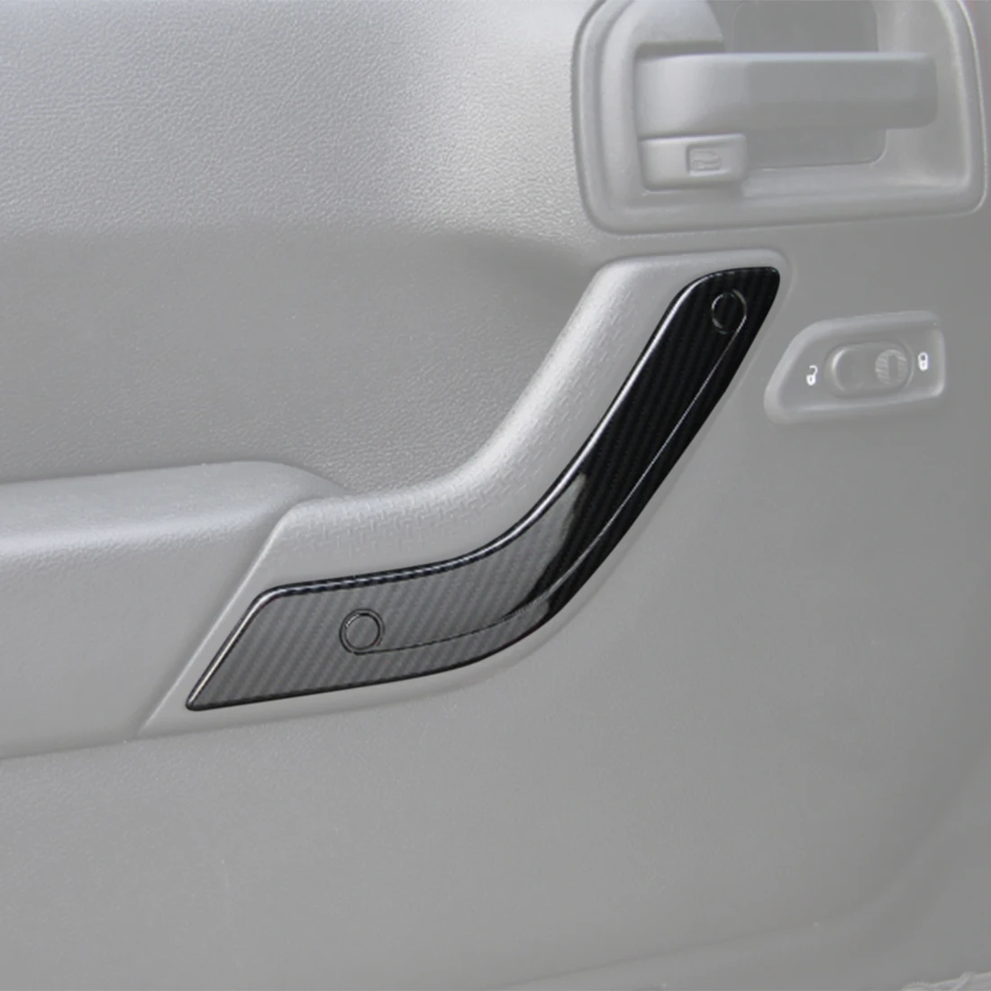 Car Inner Door Handle Decoration Cover for Jeep Wrangler JK JKU 2-Doors 2011 2012 2013 2014 2015 2016 2017 Interior Accessories