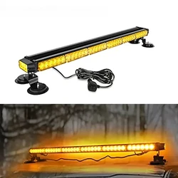 38.5-Inch 78 LED Strobe Lamp Strips Double-Sided Flashing High Intensity Emergency Warning Flash Strobe Lamp with Magnetic Base