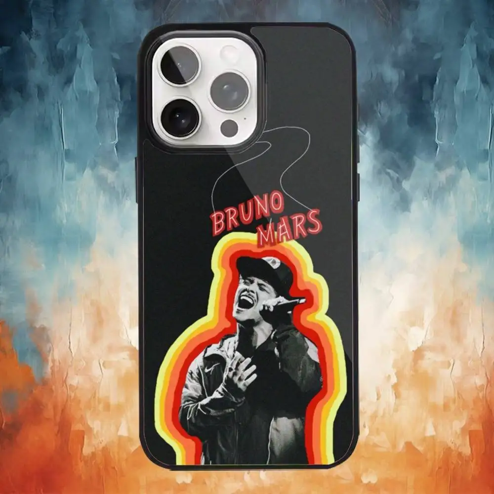Singer B-Bruno Mars The Romantic Phone Case For iPhone 17 16 15 14 13 12  Pro Max Plus for Magsafe  Wireless Magnetic Cover