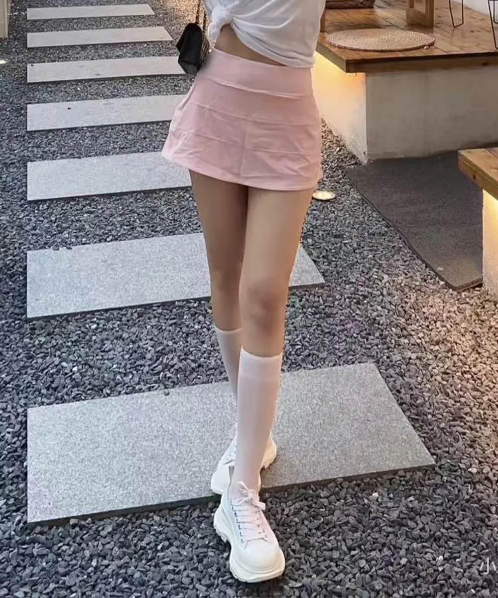 Women's Tennis Skirt with Built-in Shorts, Anti-slip Waistband, Side Ball Pockets - Quick Dry Athletic Golf Skort for Running,