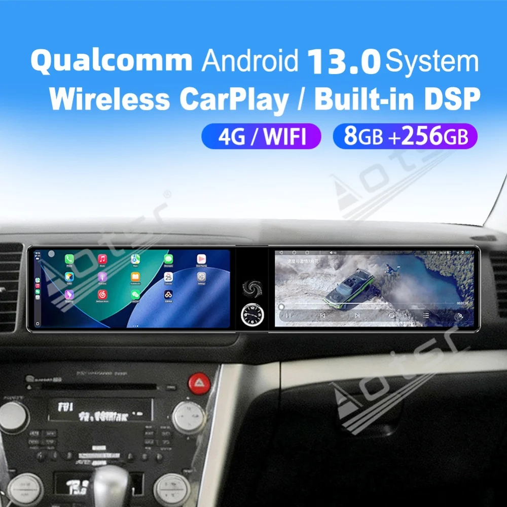Dual Screen Qualcomm Carplay Android Car Multimedia Automotive For Subaru Legacy Outback 2004~2009 GPS Navi Car Radio Head Unit