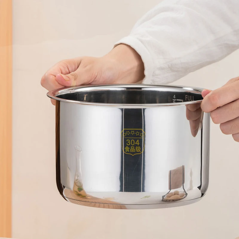 Pentola a pressione elettrica fodera in acciaio inox 304 per uso alimentare Multi-ciotola zuppa pentola per Porridge accessori per fornello biliare