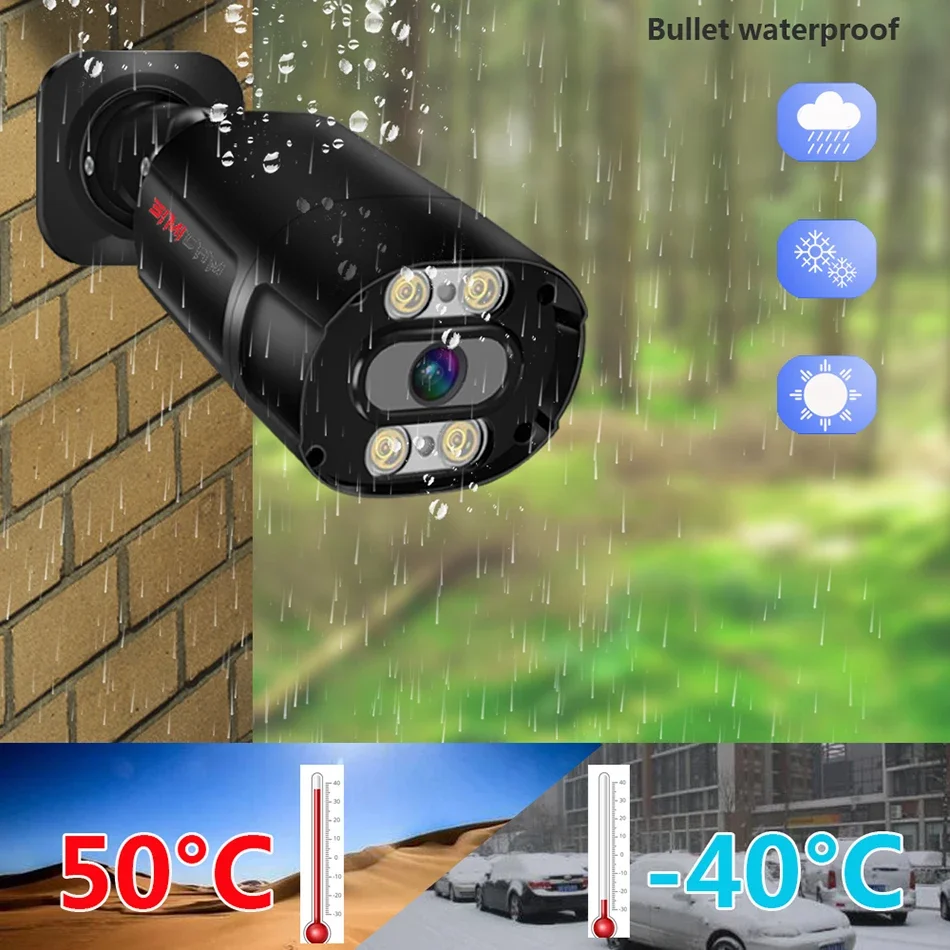 Imagem -03 - Poe Security Câmera System 4k 8mp Poe Kit Nvr Detecção Humanoide Vídeo Colorido 8ch 4ch Gravação Cctv ao ar Livre Conjunto de Vigilância de Rua