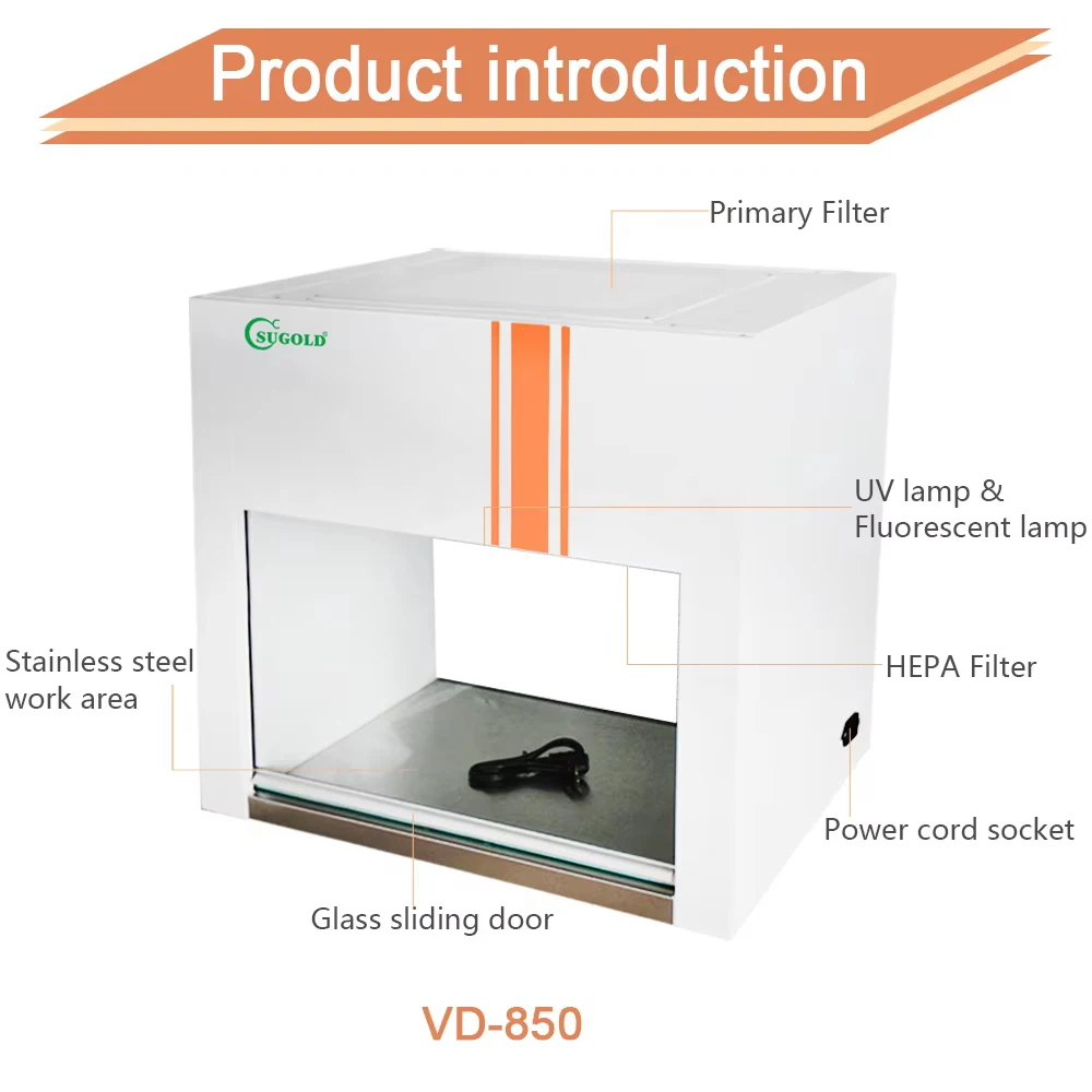 VD-850 Laboratory ultra-clean table aseptic dust-free 100 level purification table single and double horizontal air supply