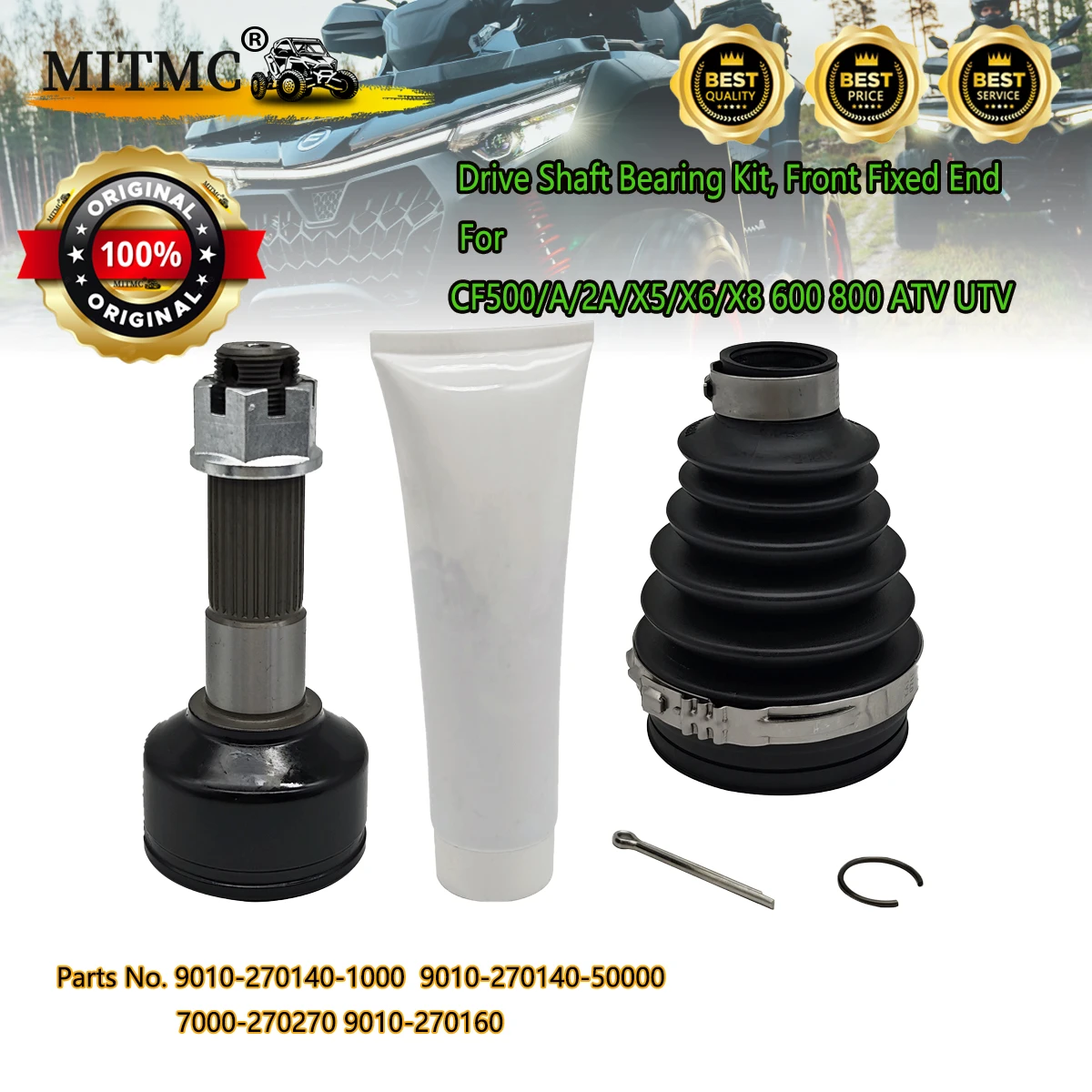 

Original Drive Shaft BEARING KIT,FIXING END For CF 500/A/2A/X5/X6/X8 600 800 ATV UTV MOTO 9010-270160 9010-270140-1000