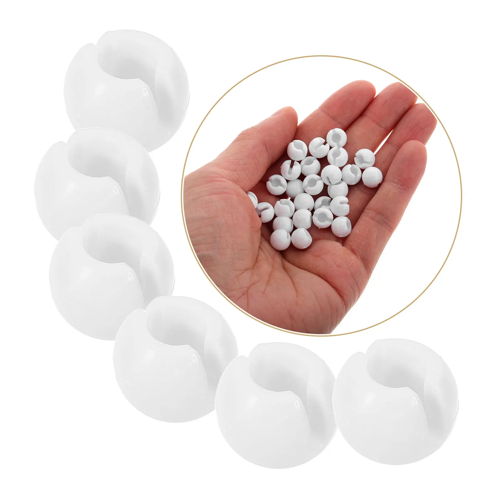 24pcs Beaded Chain Stopper 8x4mm for Vertical Blinds Roller Shades Chain Replacement Accessories
