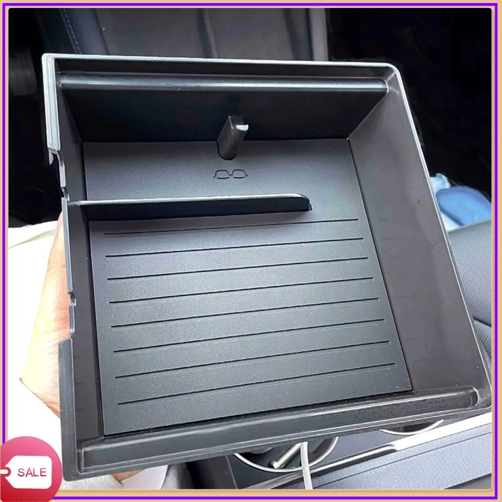 

Предominent для Tesla Model 3 Highland 2024, органайзер для центральной консоли автомобиля, ящик для хранения, лоток, запасные части - с гладкими направляющими Te