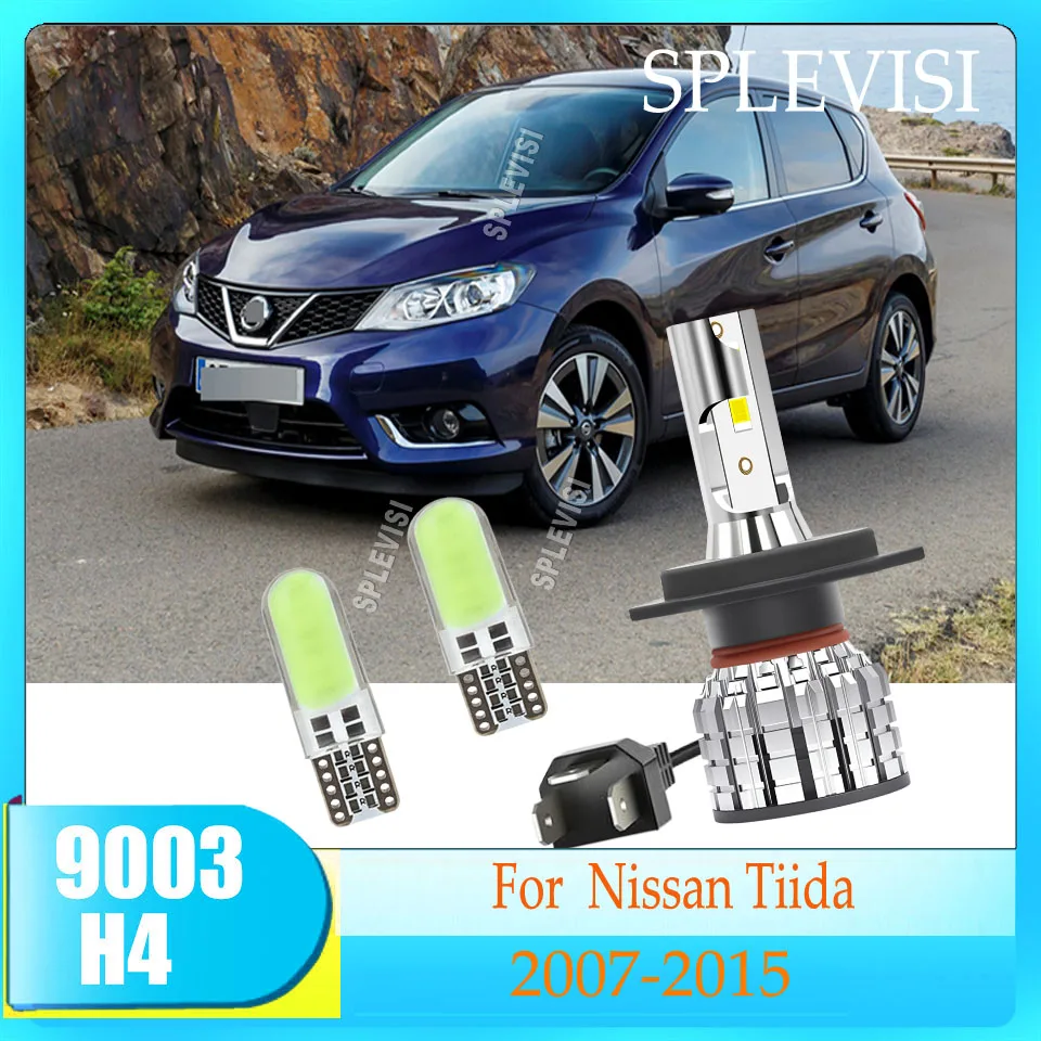 

H4 9003 LED 120W Headlights High/Low Beam - Protection for Complete Electrical Safety For Nissan Tiida 2007 2008 2009 2010-2015