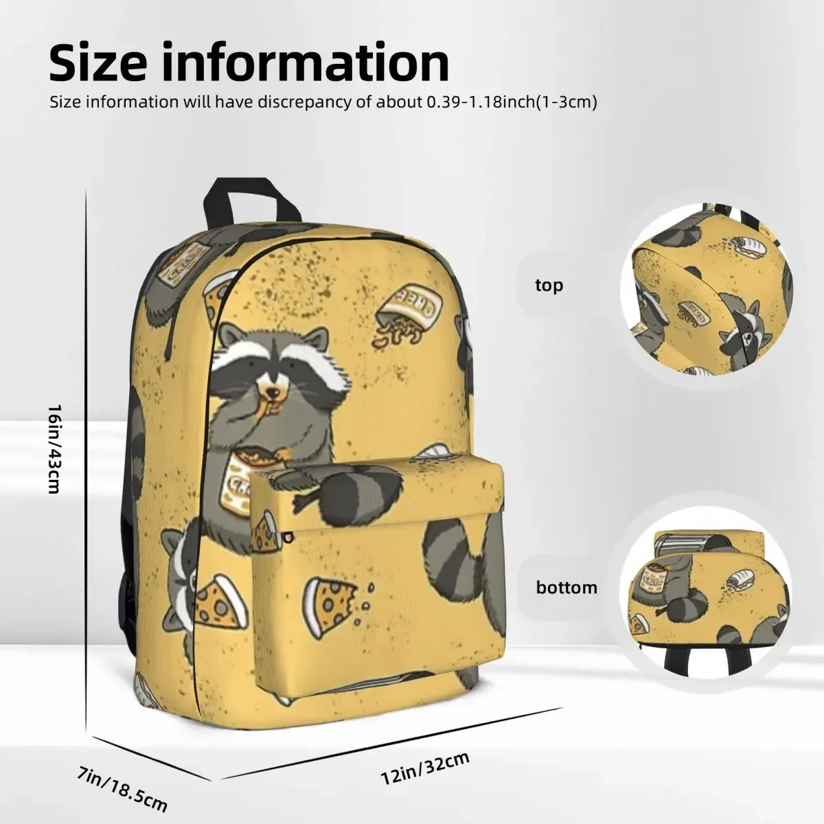 Rascaly Raccoons-mochila escolar para niños, bolsa para ordenador portátil, bolsa de viaje de gran capacidad