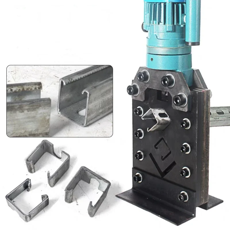 

Portable hydraulic angle steel cutting machine groove cutting shearing machine