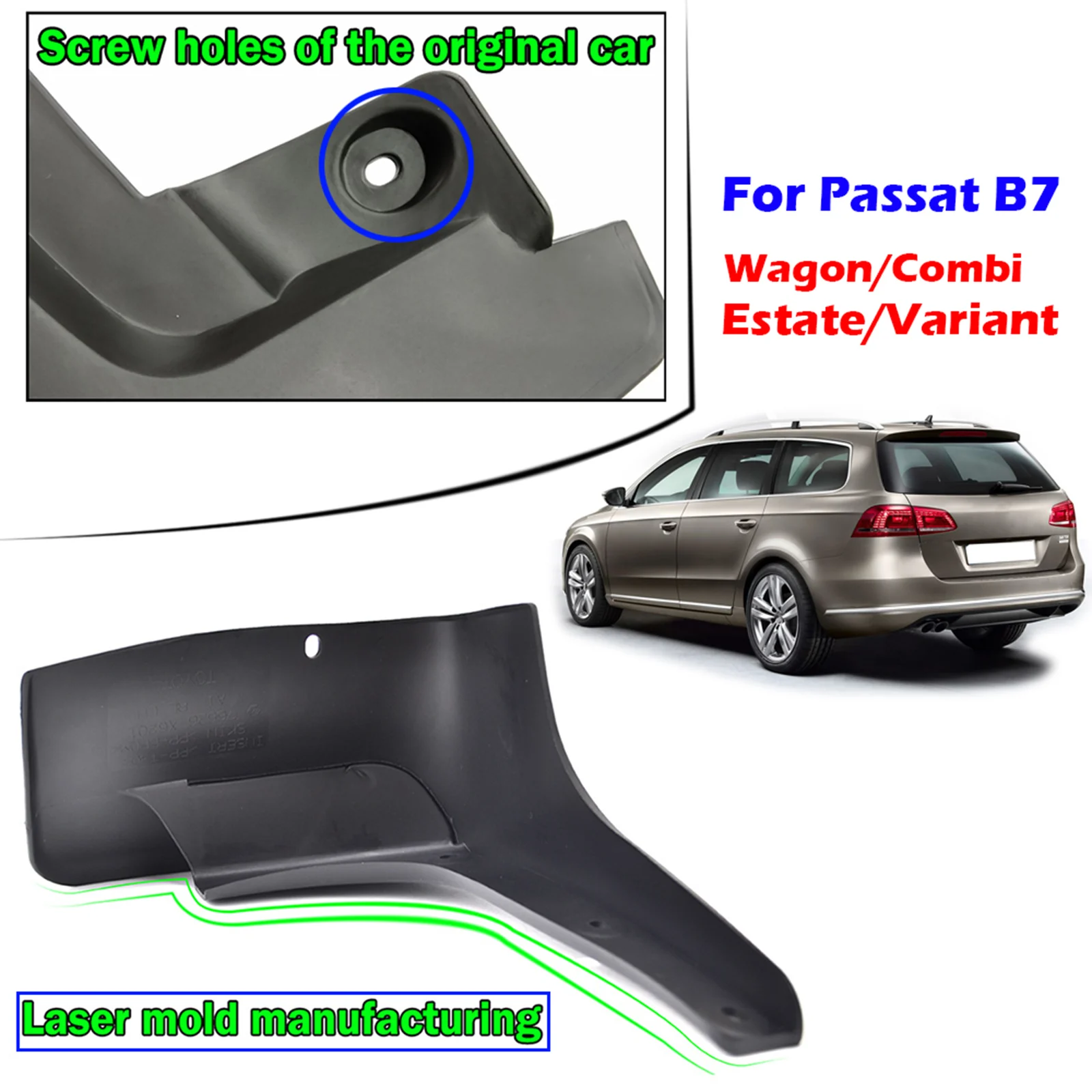 4X Car Mudflaps For VW Passat B7 3C Variant Combi Estate 2011 - 2015 Mud Flaps Splash Guard Mudguards Front Rear 2012 2013 2014