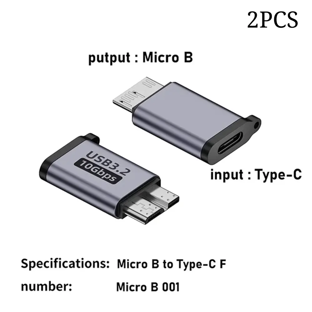 Micro B USB C 3.0 Stecker auf Typ C Buchse Adapter Typ-C USB3.0 Micro B Stecker für externe Festplatte Festplatte HDD Kabel Adapter