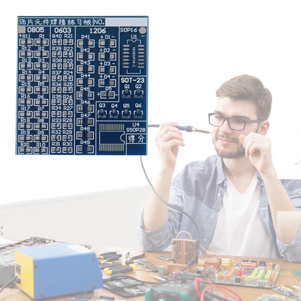 SMT SMD Component Welding Practice PCB Board Soldering Practice DIY Kit Fanny Skill Training Welding Practice Soldering DIY Kits