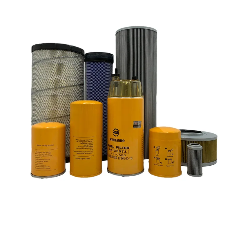 

For Vol-vo EC140d engine oil filter, diesel grid air filter, hydraulic return oil inlet pilot filter, excavator accessories