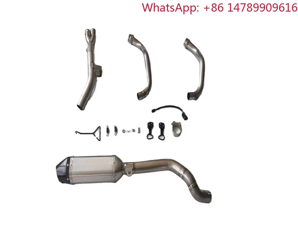 Motorcycle Exhaust Systems For 600cc Sport Bike, Aftermarket Modified Titanium Stainless Steel Muffler Pipe, Performance Escape