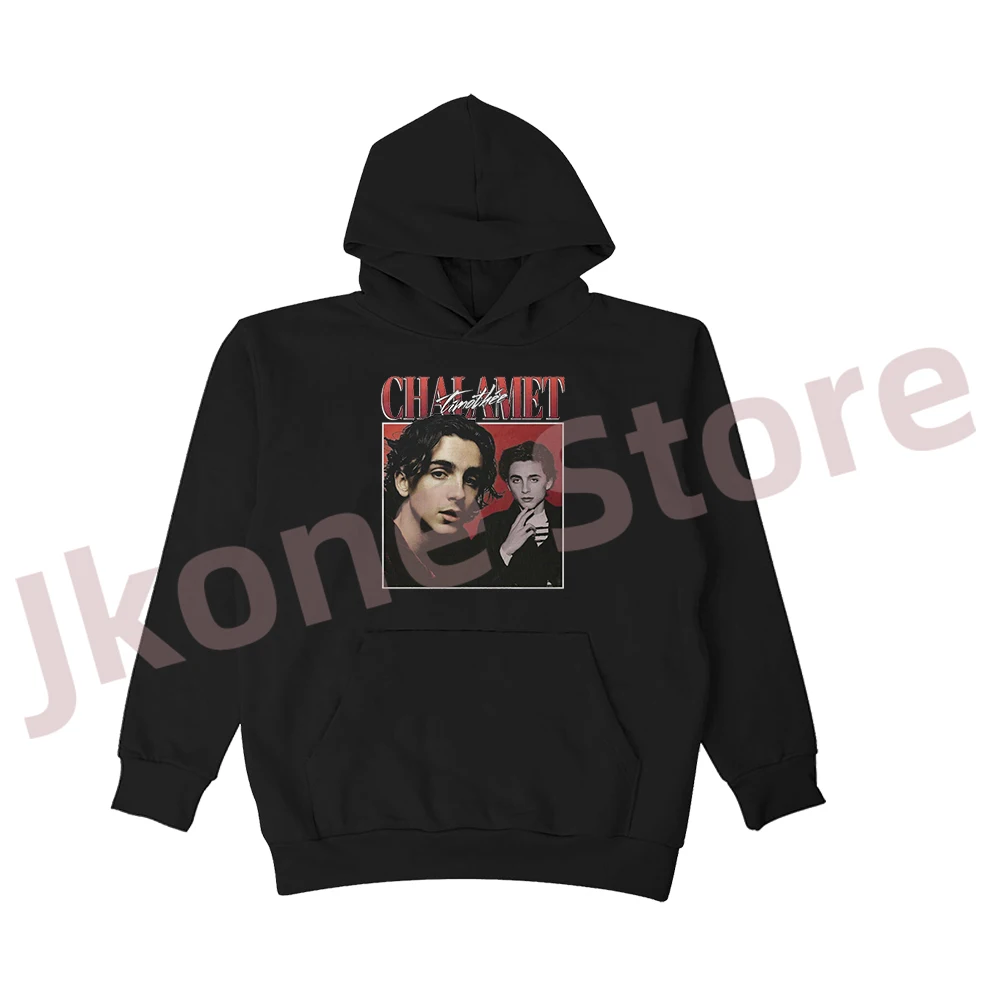 Timothee Chalamet Vintage Hoodies New Logo Merch Pullovers Women Men Fashion Casual Sweatshirts