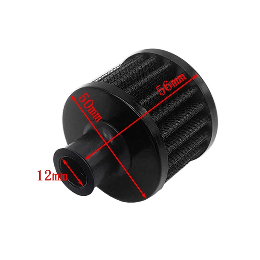 Car Air Filter 12mm 25mm for Motorcycle Auto Cold Air Intake High Flow Crankcase Vent Cover Mini Breather Filters Universal Part