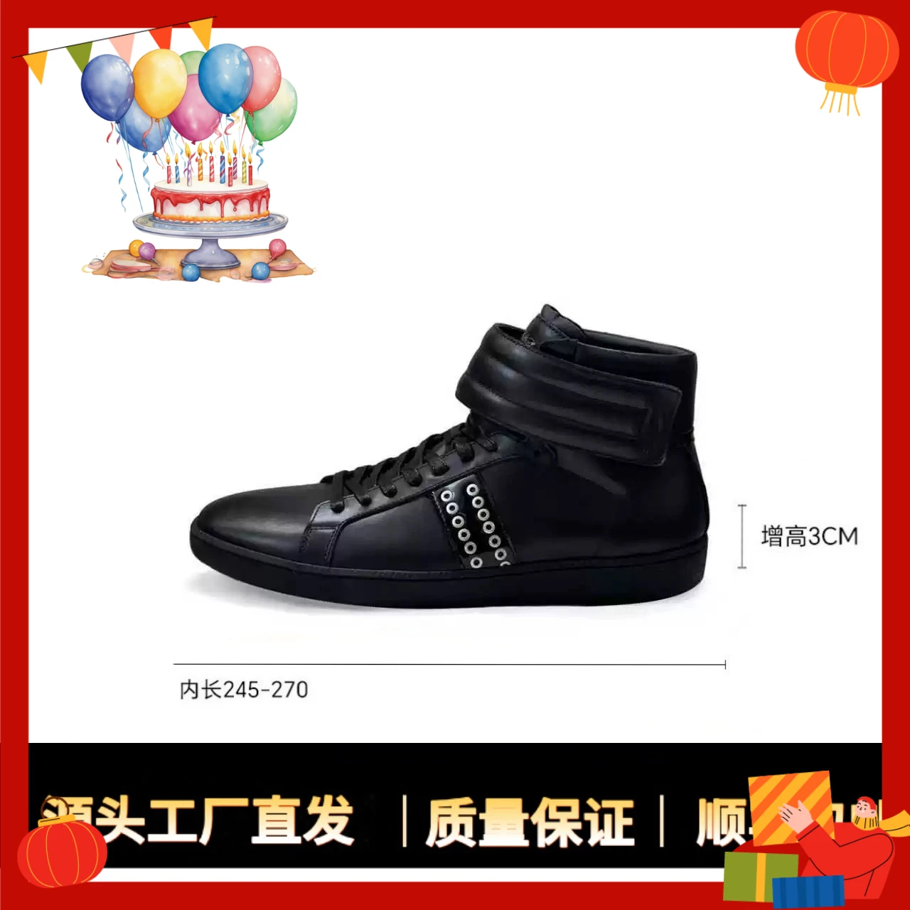 2026 Women First Layer Cowhide Retro Rivets Casual Thin Sole High Top Sports Board Shoes Men's Short Boots