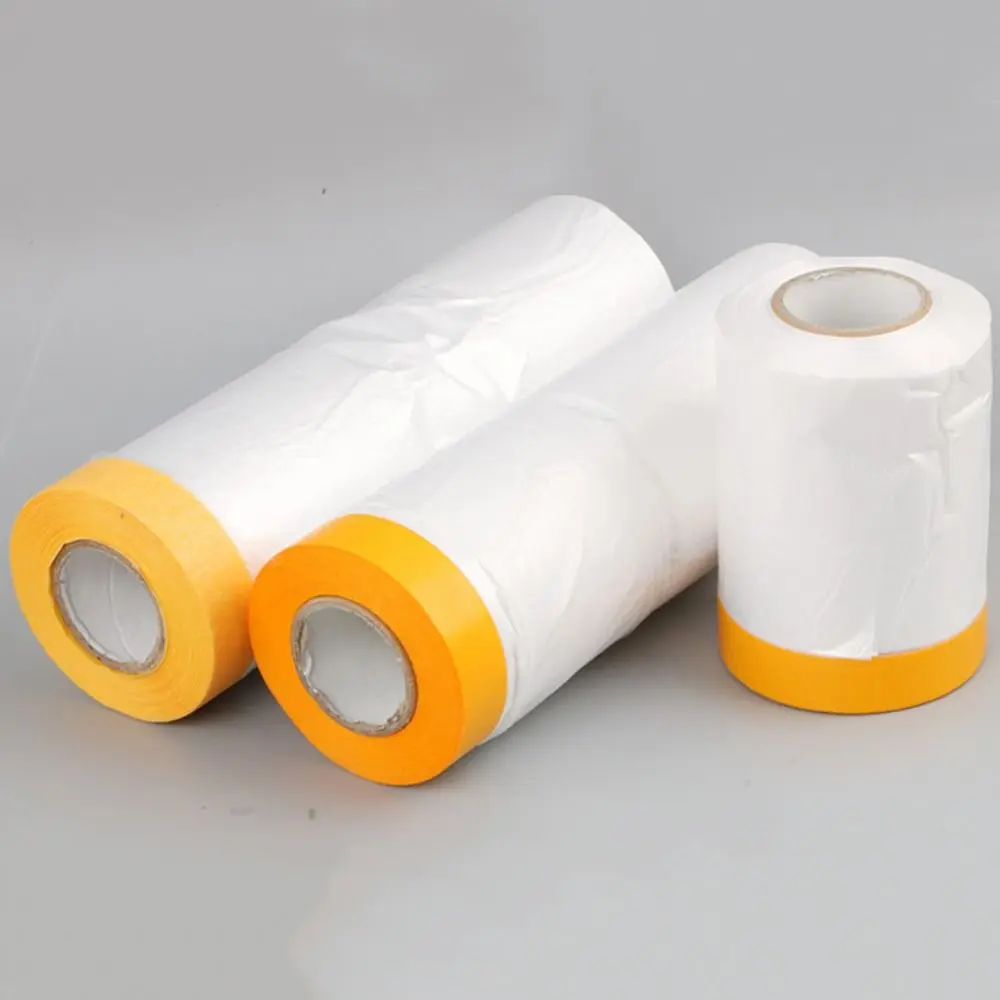 Transparent Self-adhesive Dustproof Film Waterproof Disposable Wall Painting Protect Cover Plastic Thickened