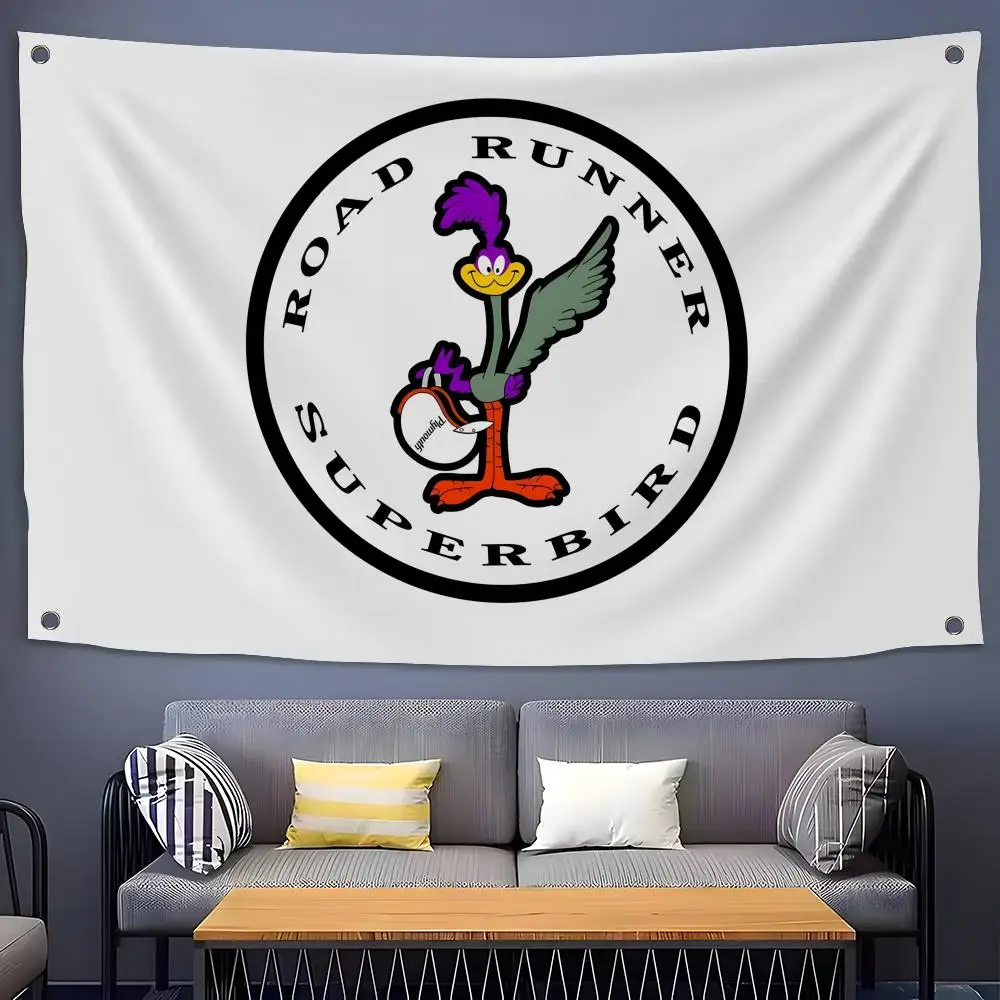 P-Plymouth R-Roadrunner Flags Indoor and outdoor decorative flags, custom furniture, wall and garden decorations view 2