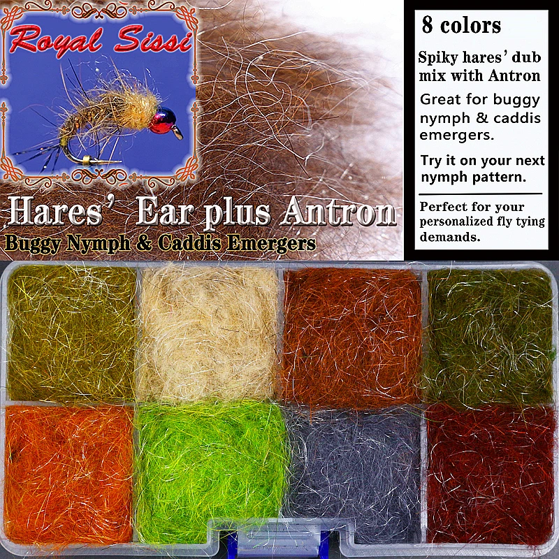 Dispensador dubbing oreja de liebre Plus Antron – Mosca seca Caddis - imagen 4