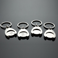 Universal Shopping Trolley Cart Token Keychain Recycled Alloy Key Chain Keyring Charm Metal Phone Pendant Key Coin Holder