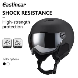 Eastinear's New Winter Ski Helmet Integrated Snow Goggles Professional Men's and Women's Adult Outdoor Warm Sports Ski Equipment