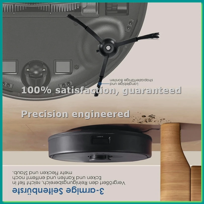 

Аксессуары для робота-пылесоса X8 Pro/X8 Pro: основная и боковые щетки, HEPA-фильтр, салфетка для влажной уборки, мешки для сбора пыли - A50M