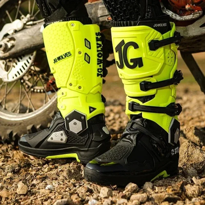 Motorcycle Riding Shoes Off-road Boots Men's Anti Slip Wear-resistant Shock-absorbing and Impact Resistant Riding Equipment