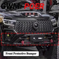 For Great Wall Poer Gwm Poer 2019-2023 2025 Pickup Front Rear Lip Sports Bumper Protective Guard Bar Car Tuning Parts Accesorios