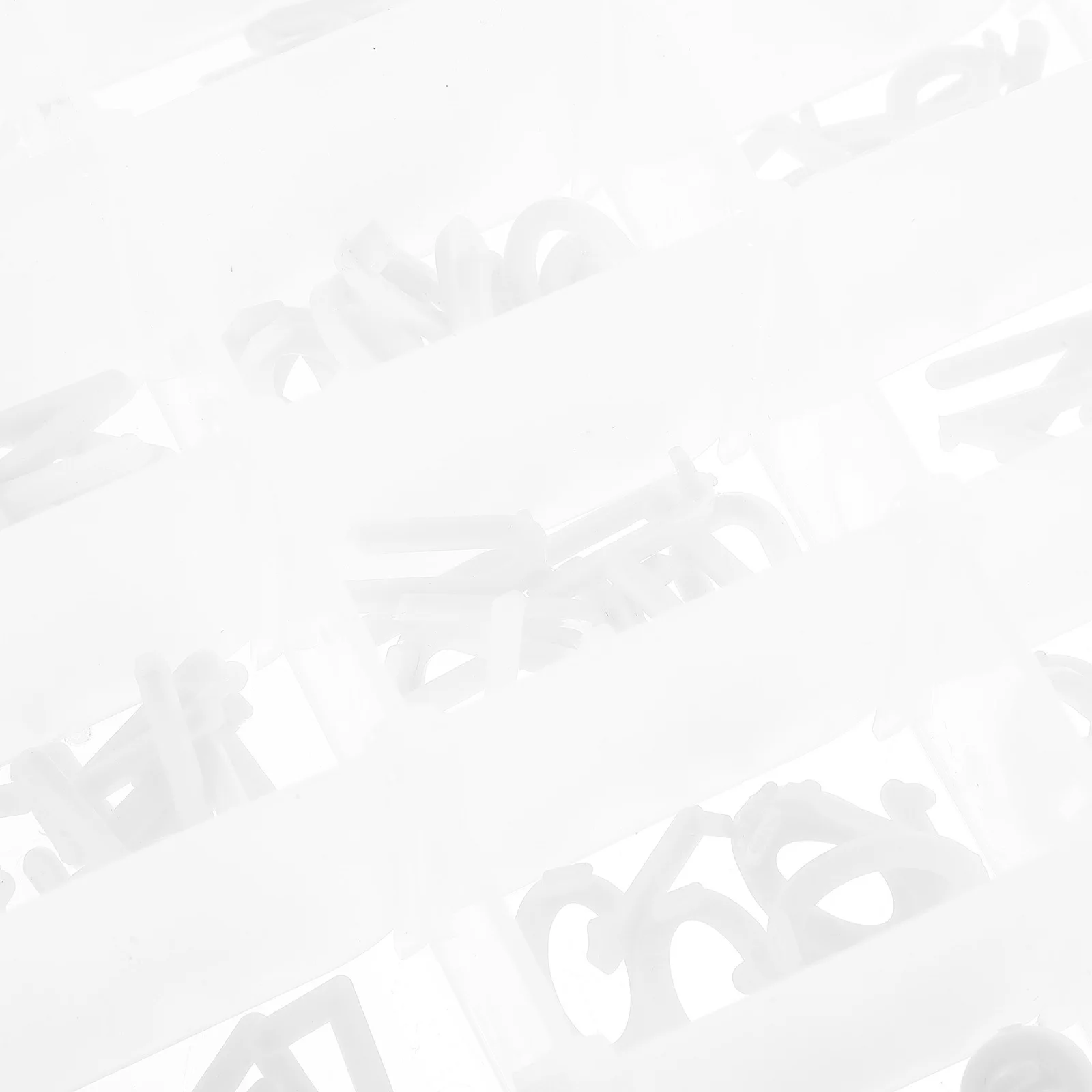 مجموعة واحدة من ملحقات لوحة ورأى الحروف الأبجدية البلاستيكية قابلة للتبديل للوحات رسائل الإعلانات DIY رسائل لوحة الحروف #5